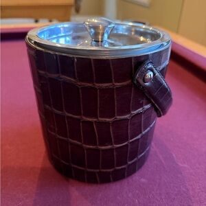 Tommy Bahama Brown Crocodile Ice Bucket
